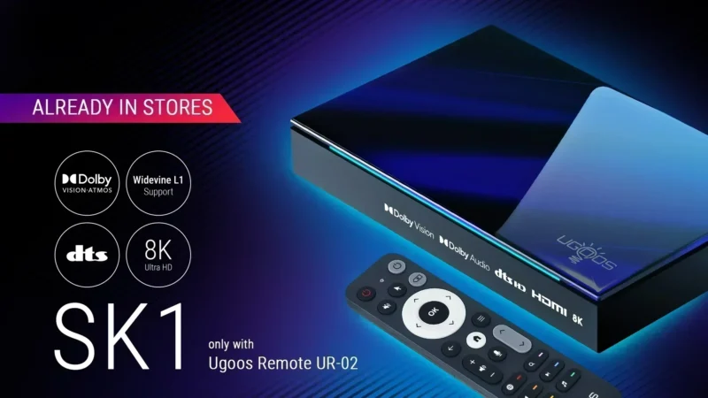 Ugoos SK1 Smart TV Box Android 11 Amlogic S928X-K 8GB 128GB Wifi 6 BT5.2 1000M décodeur Dolby Widevine L1 DTS Support – Image 4