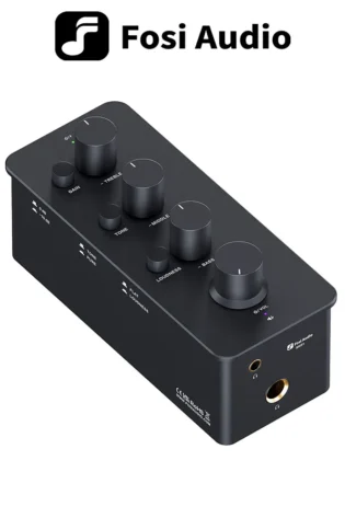 Fosi Audio SK01 amplificateur et préamplificateur de casque 2 en 1 pour écouteurs, amplificateur de puissance, haut-parleurs actifs